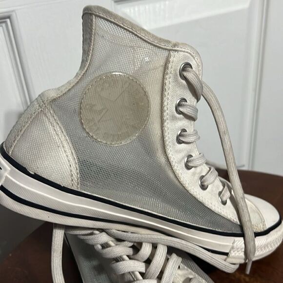 🔥 Converse Hi-Top Transparent Special Edition Chuck Taylor Sneakers Women Sz 7 - Picture 3 of 13